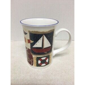 Churchill Fine Bone China Nautical Design Coffee Tea Mug Made In England